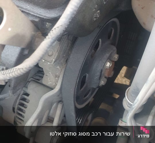 חגורת מנוע ומערכת גלגלות ברכב